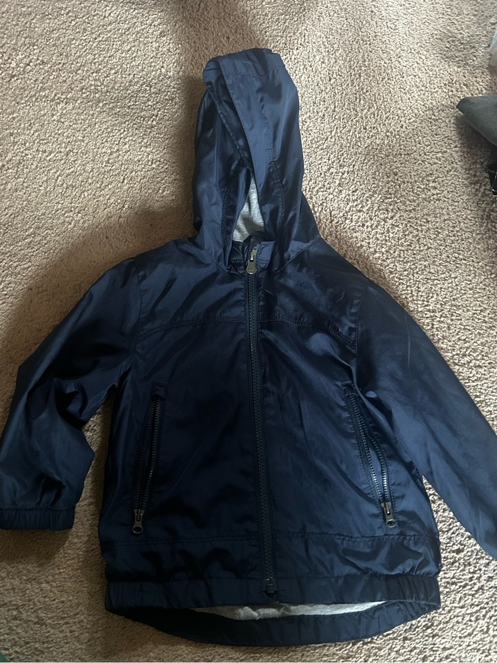 GAP Kids Navy Hooded Rain Jacket
